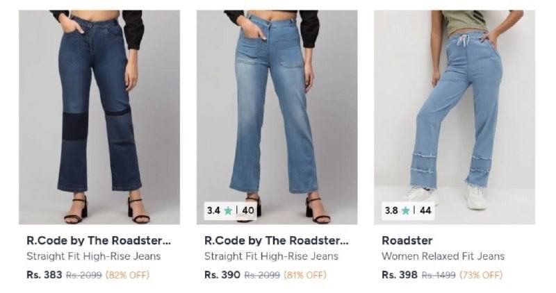 Myntra Loot Jeans Starts 383 -women Men S