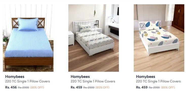 Myntra Loot Min 80 On Branded Bedsheet And Pi