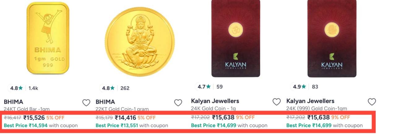 Myntra Loot On Gold Coinsapply Blinkdeal6 Bhima Ka