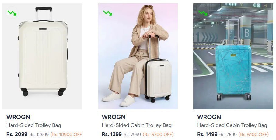 Myntra Loot On Trolleys Wrogn - Roadster -