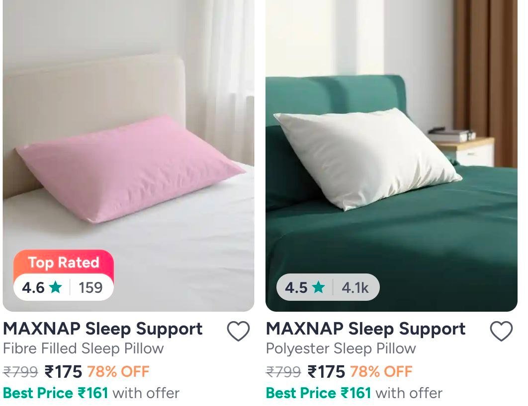 Myntra Loot Pillows From 175 Blankets 70