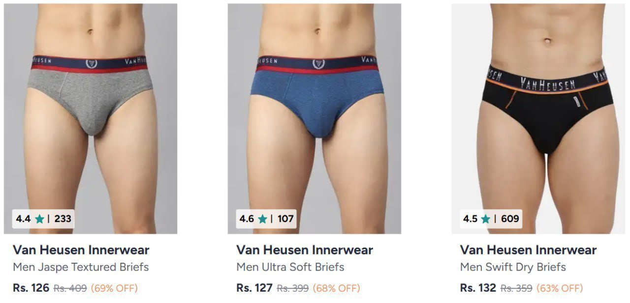 Myntra Loot Van Heusen Starts 126 Briefs Trunks Ma