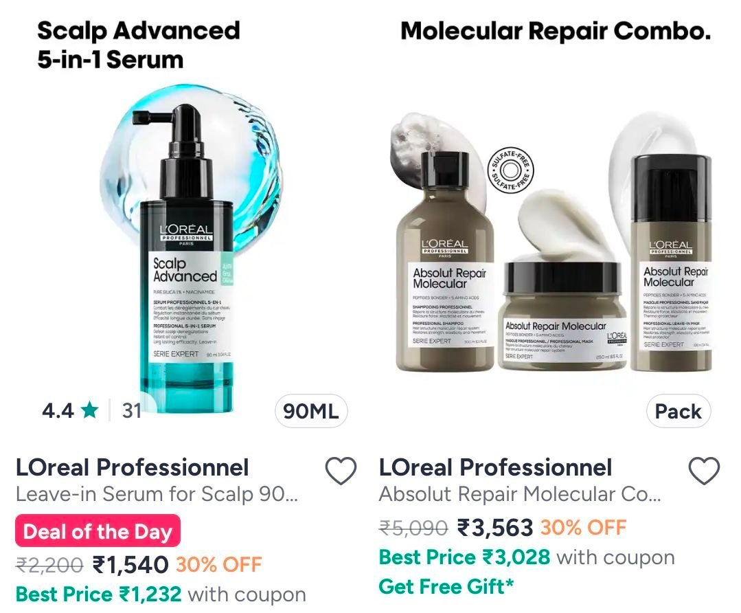 Myntra Loreal Professionnel - Salon Luxury Ev