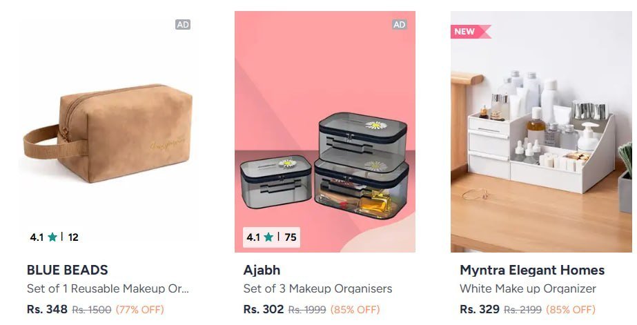 Myntra Makeup Organisers Under 399 Shoe Organ