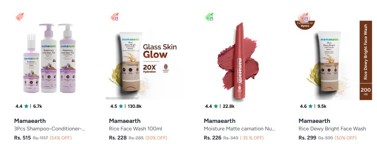 Myntra Mamaearth Mega Buy 1 Get 1