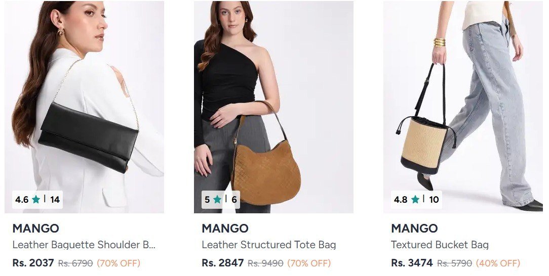 Myntra Mango And Parfois At Min 45 Offlink