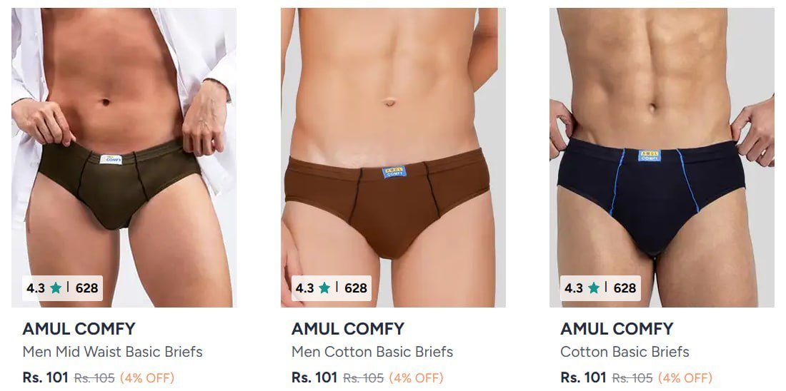 Myntra Men S Briefs Starting From 101