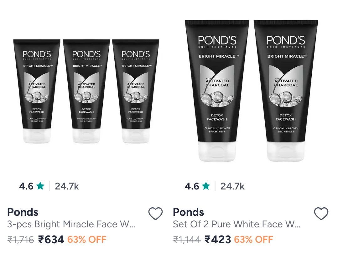 Myntra Min 55 On Ponds
