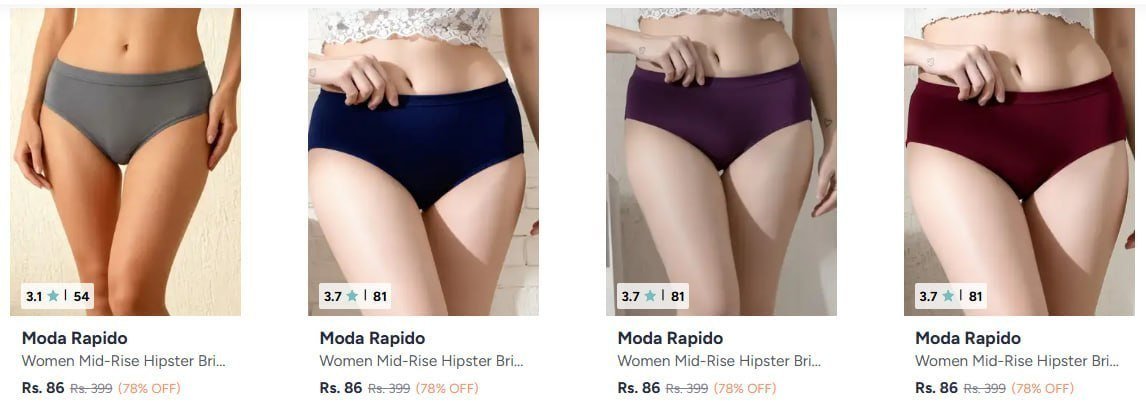 Myntra Moda Rapido Underwear Starting From 86