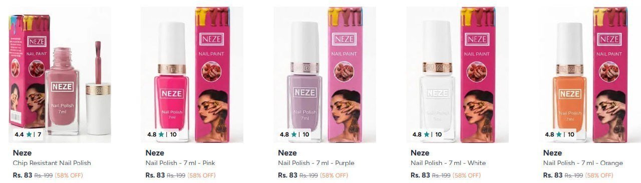 Myntra Neze Nail Polish Under 99