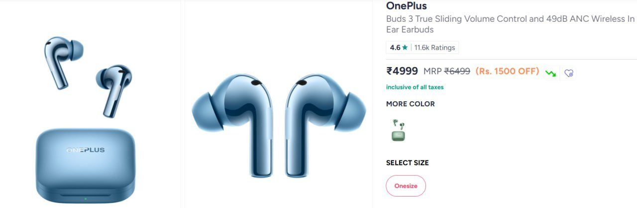 Myntra One Plus Buds 3 At Rs 4415 Bank Offers One 