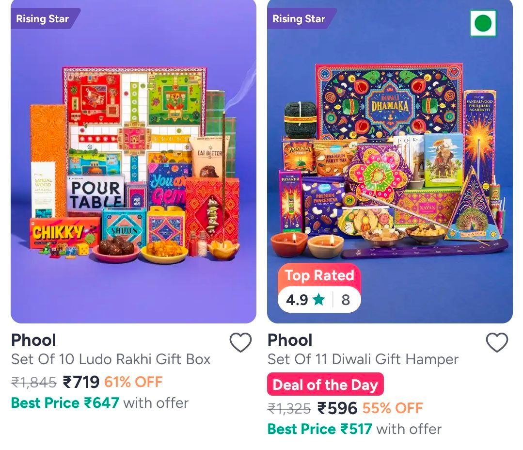 Myntra Phool Gourmet Rakhi Gift Hampers Starting 2