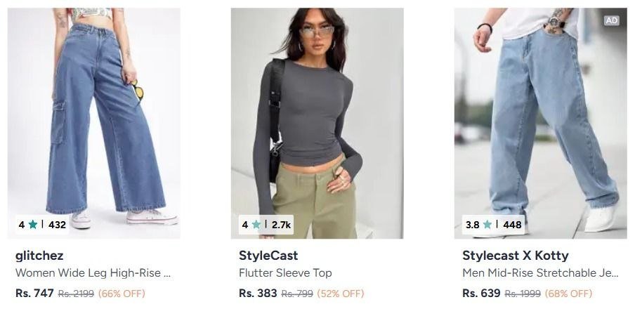 Myntra Plixbogoglitchezmin 50 Extra 20 Offsan