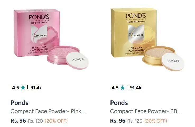 Myntra Ponds Face Powder 96