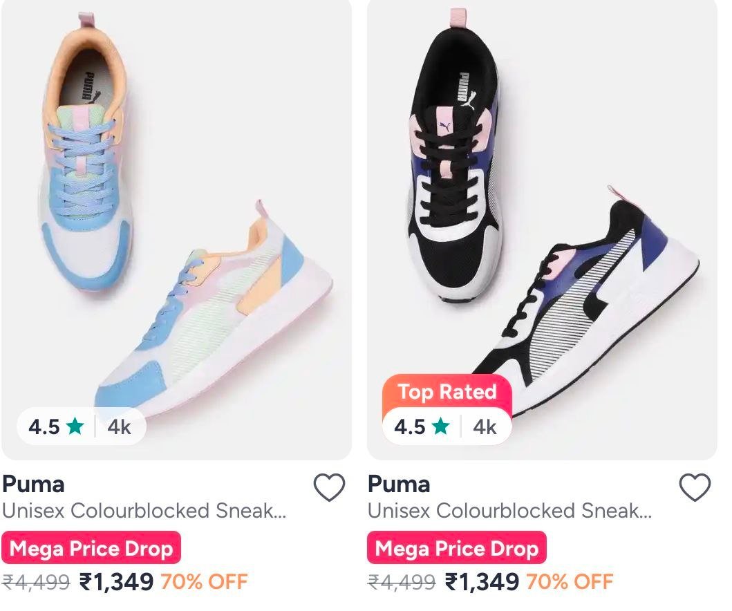 Myntra Puma Clothing Footwear - Up To 75 Men 