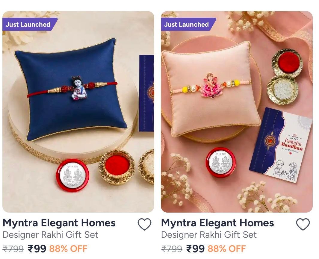 Myntra Rakhi Gift Set Starting At 99 -
