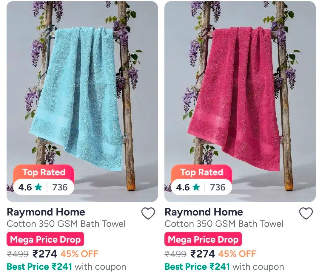 Myntra Raymond Home Ddecor Monte Carlo Towels Unde