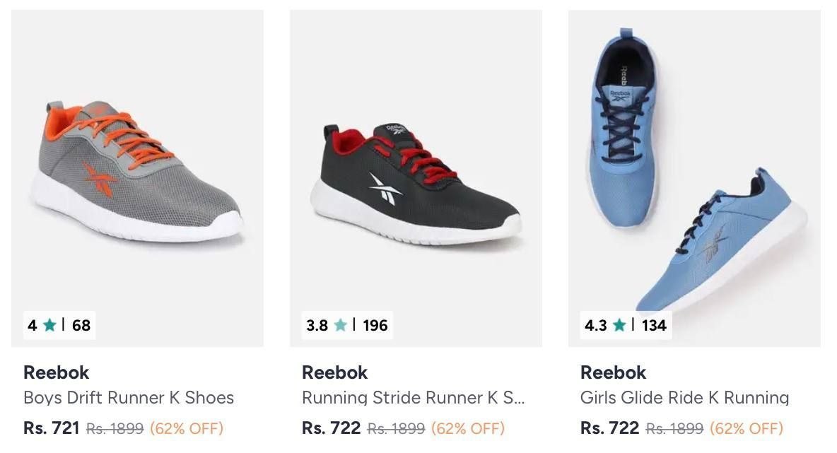 Myntra Reebok Shoes From 721 Extra 10 Use Spo