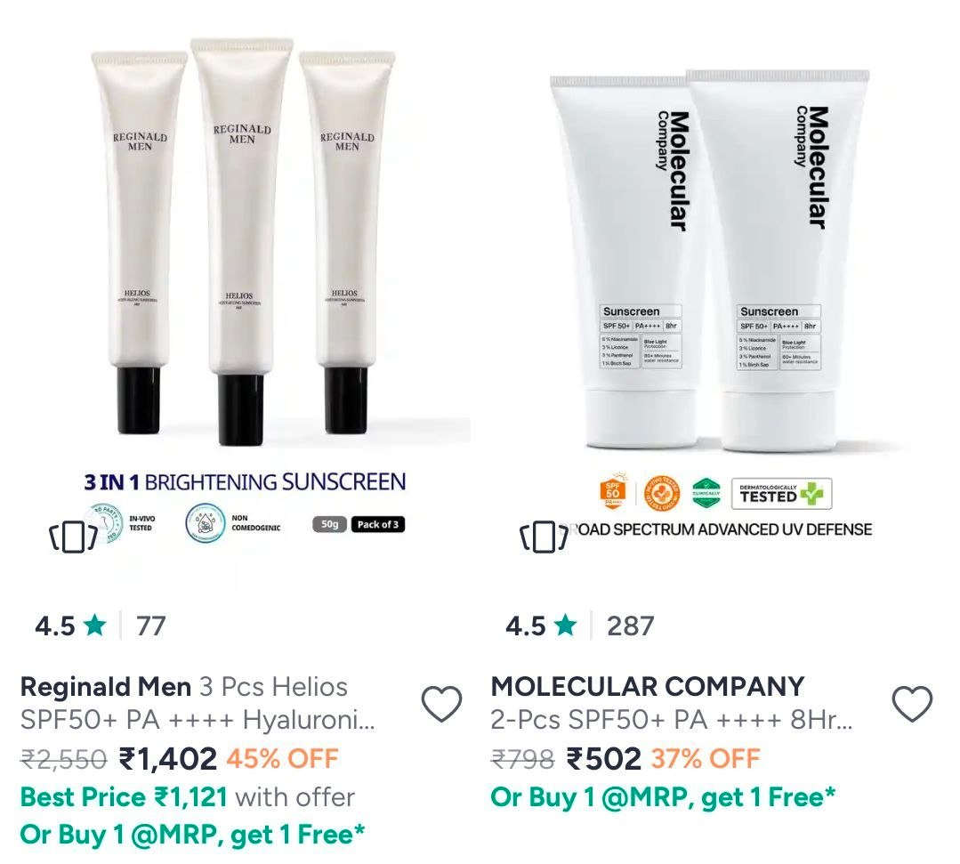 Myntra Reginald Men Buy 1 Get 1