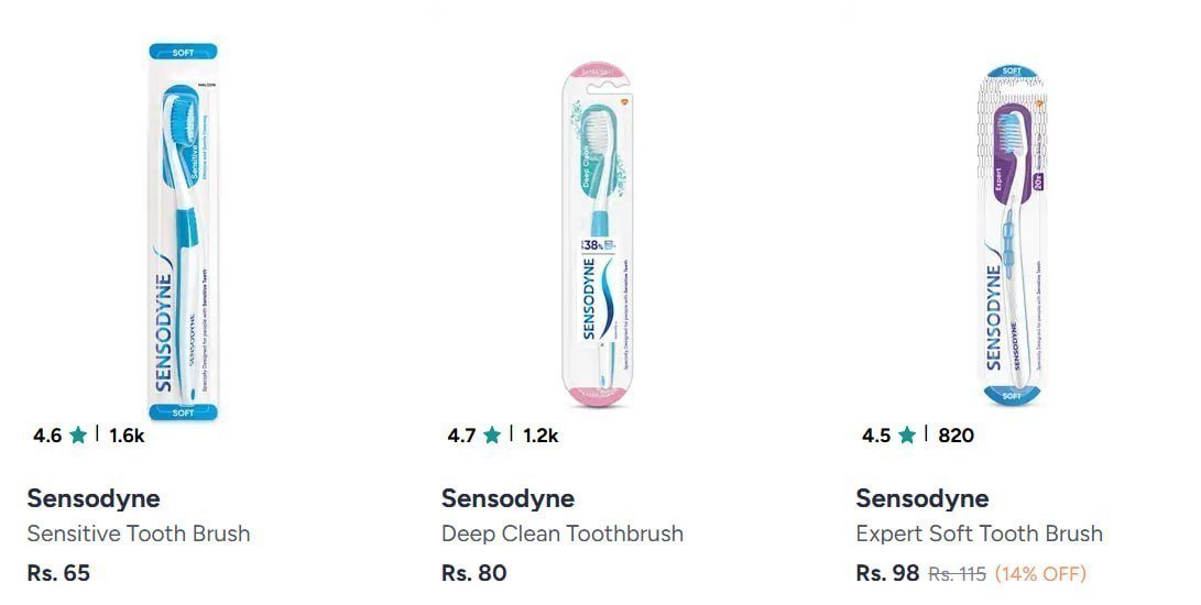 Myntra Sensodyne Toothbrush Starting From 65
