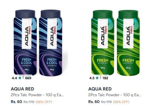 Myntra Set Of 2 Fresh Cool Talc Powder - 100 