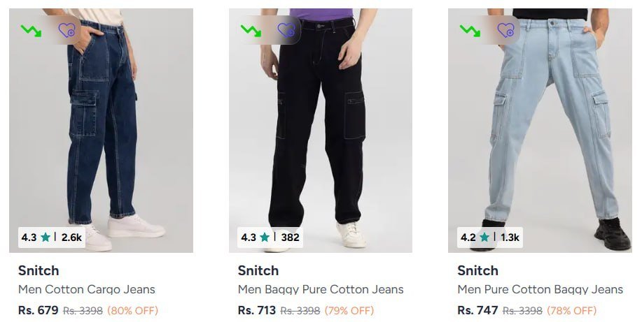 Myntra Snitch Men S Jeans Starts At 679