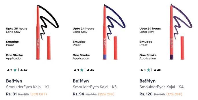Myntra Up O 40 On Be Myn Waterproof Kajal Use