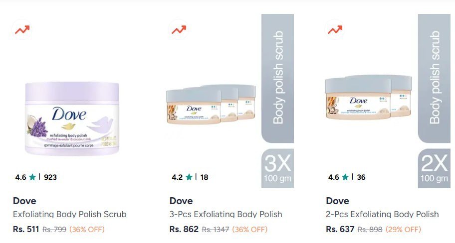 Myntra Up To 45 - Dove Scrubs