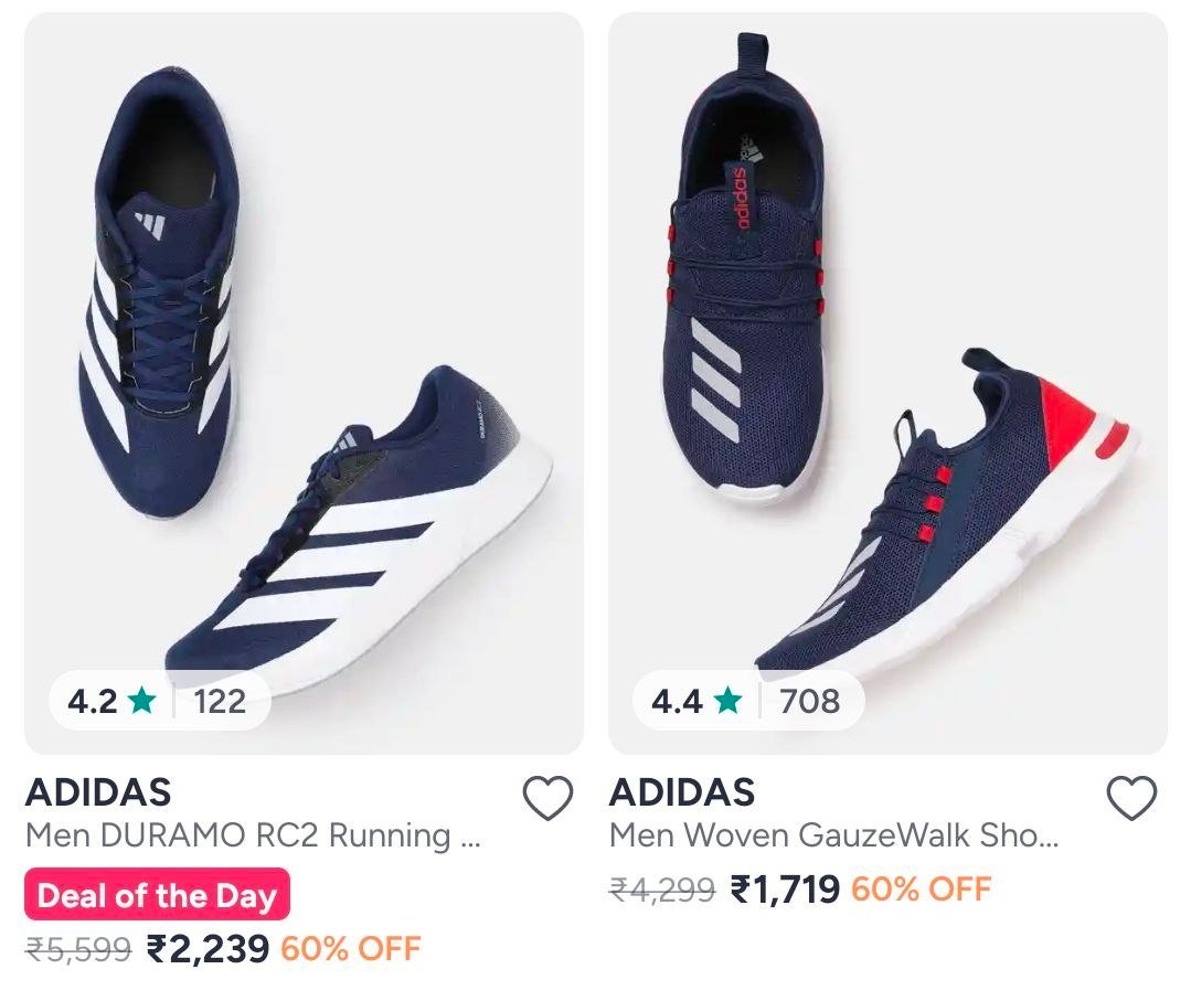 Myntra Up To 60 On Adidas Shoes Men S Women S