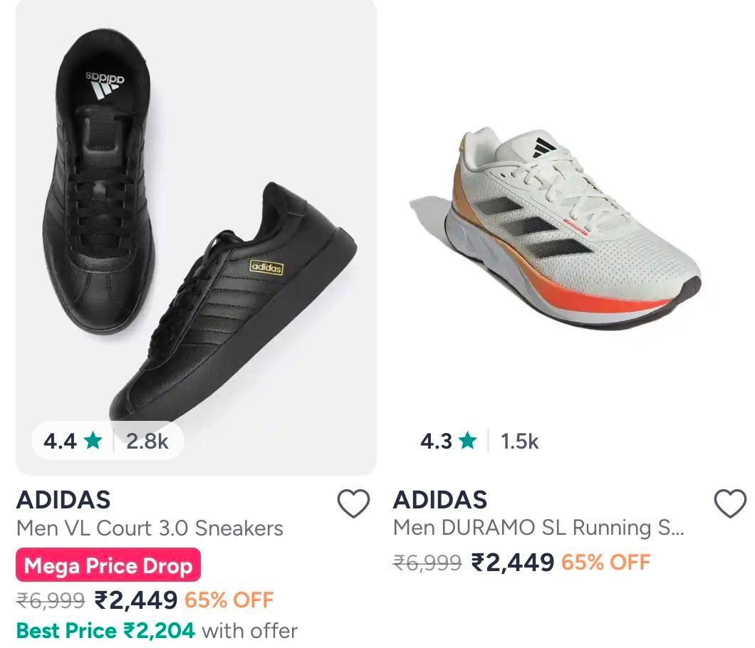 Myntra Up To 65 On Adidas Shoes Men S Women S