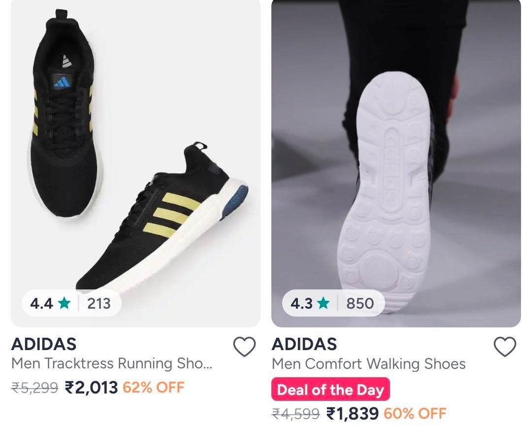 Myntra Up To 74 On Adidas Shoes Men S Women S