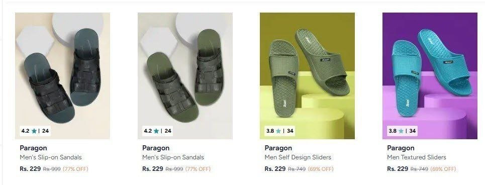 Myntra Up To 77 On Paragon Comatt Sandals