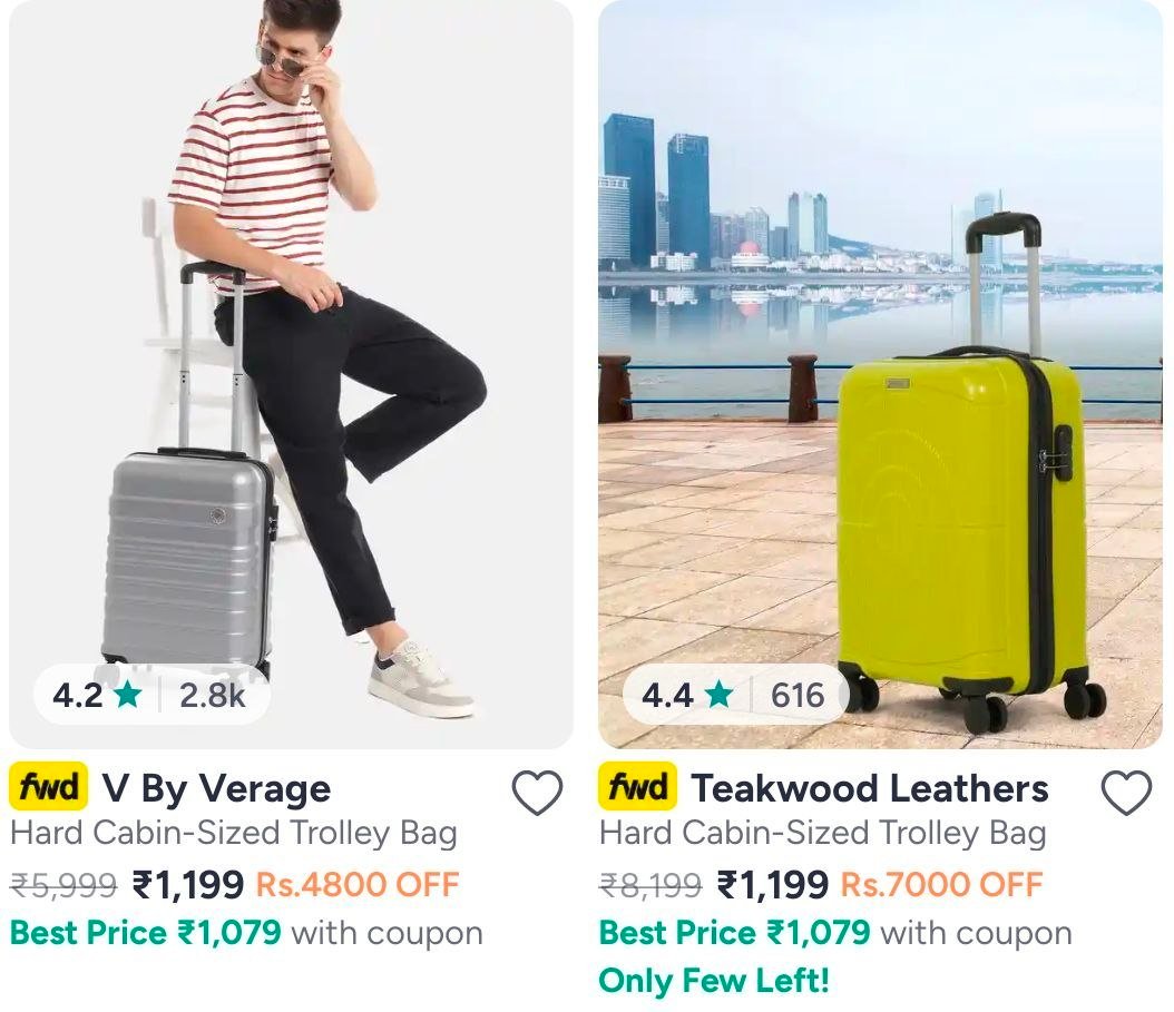Myntra Verage Trolley Bag From Rs 1199
