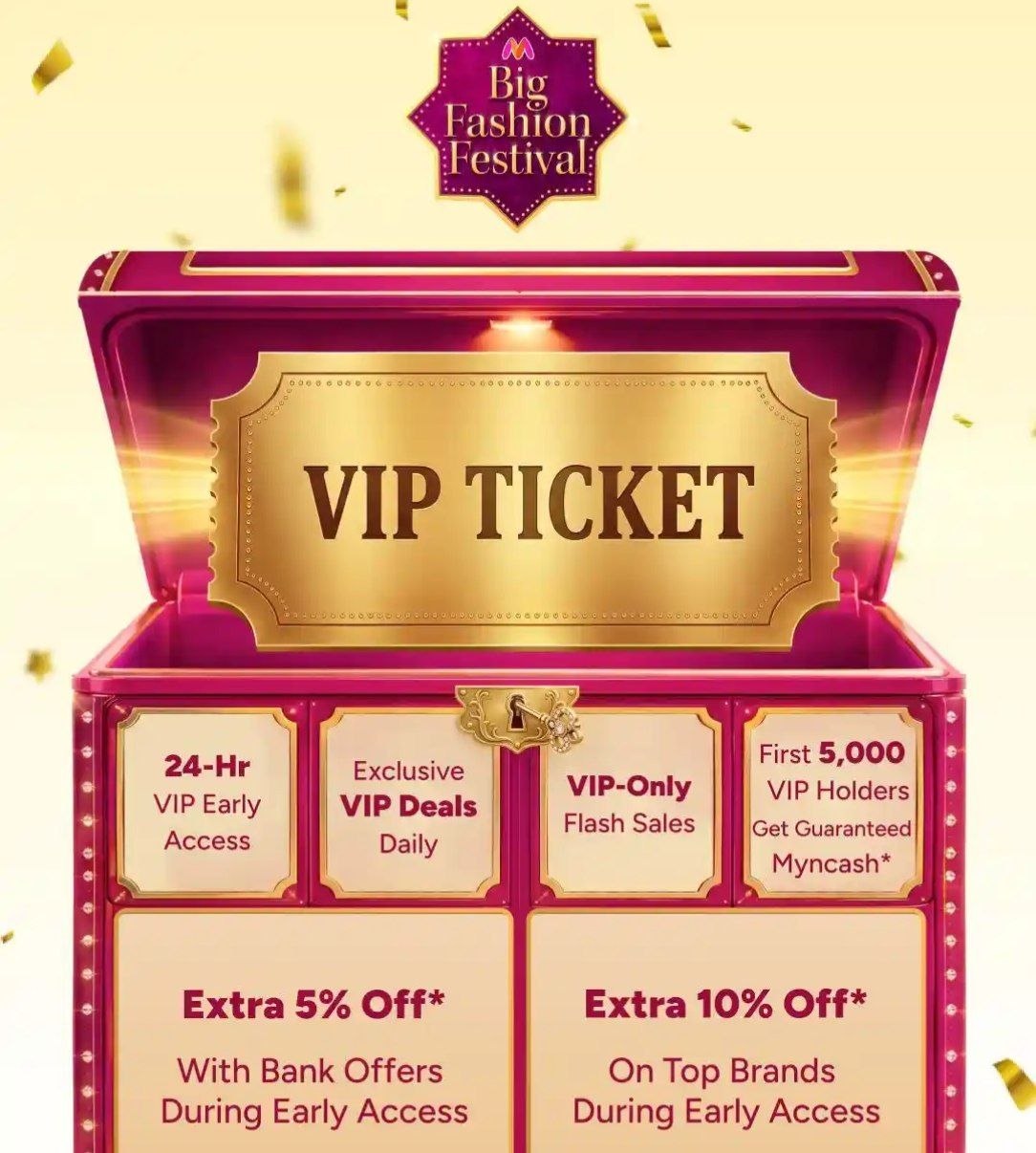 Myntra Vip Pass Myncash For First 5 000 Users