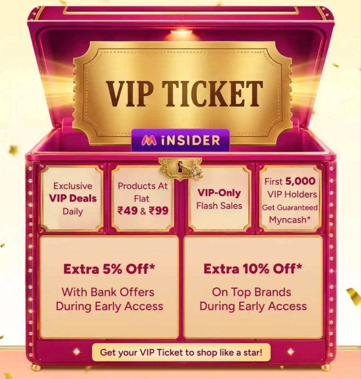 Myntra Vip Ticket At 9 19get Items At 49 99 During Sale - ajio minimum 90 off sale