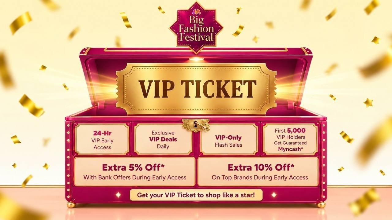 Myntra Vip Ticket For Link Vipaccessins Use And Get Instant 10 And - ajio minimum 90 off sale