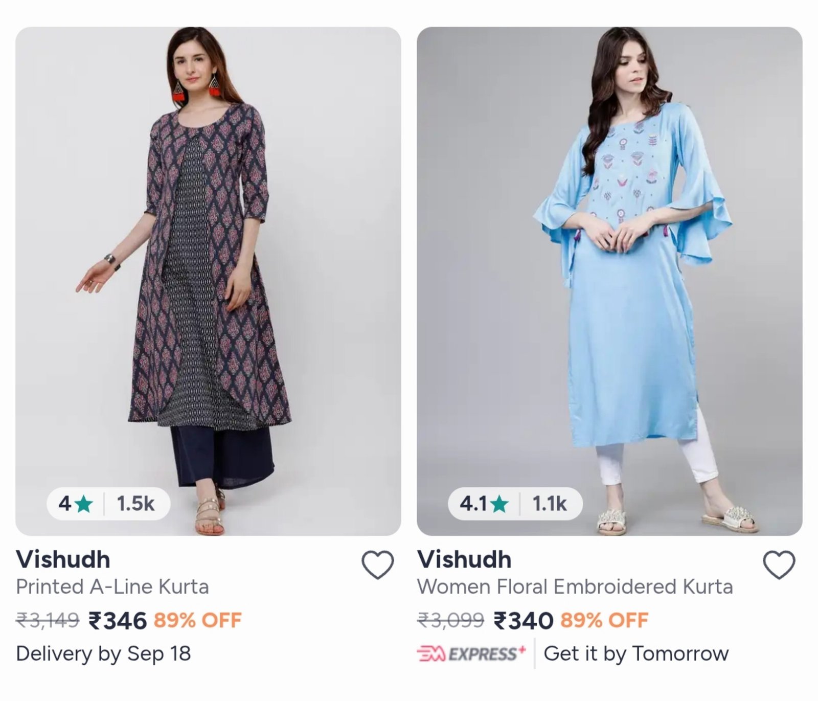Myntra Vishudh Women S Clothing 89