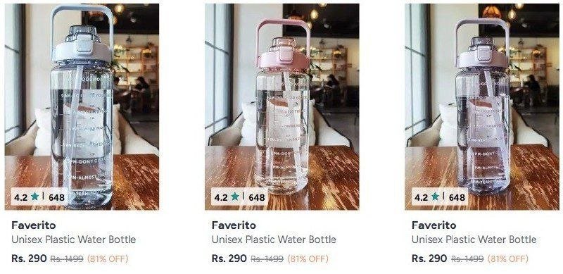 Myntra Water Bottles Starting At 290 - Lunch 