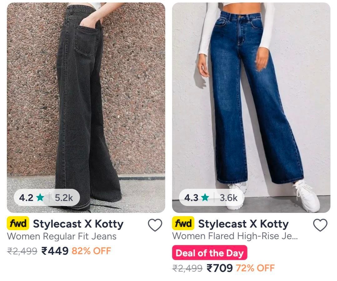Myntra Women Kotty Jeans Min 70
