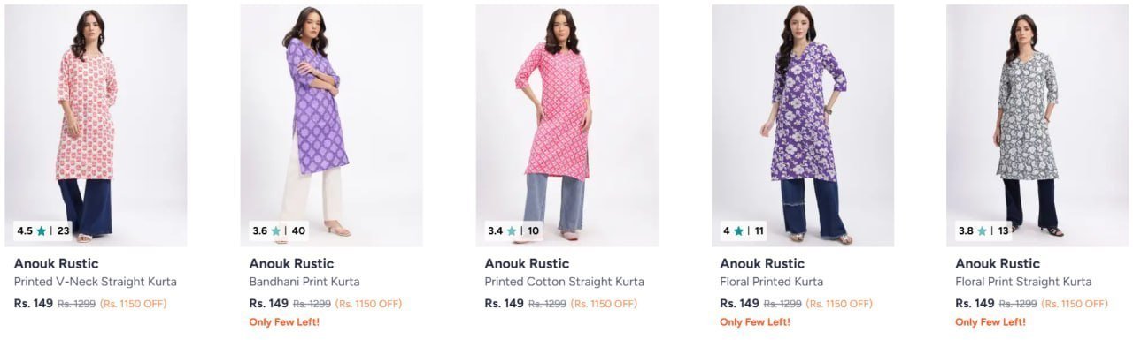 Myntra Women Kurta 149