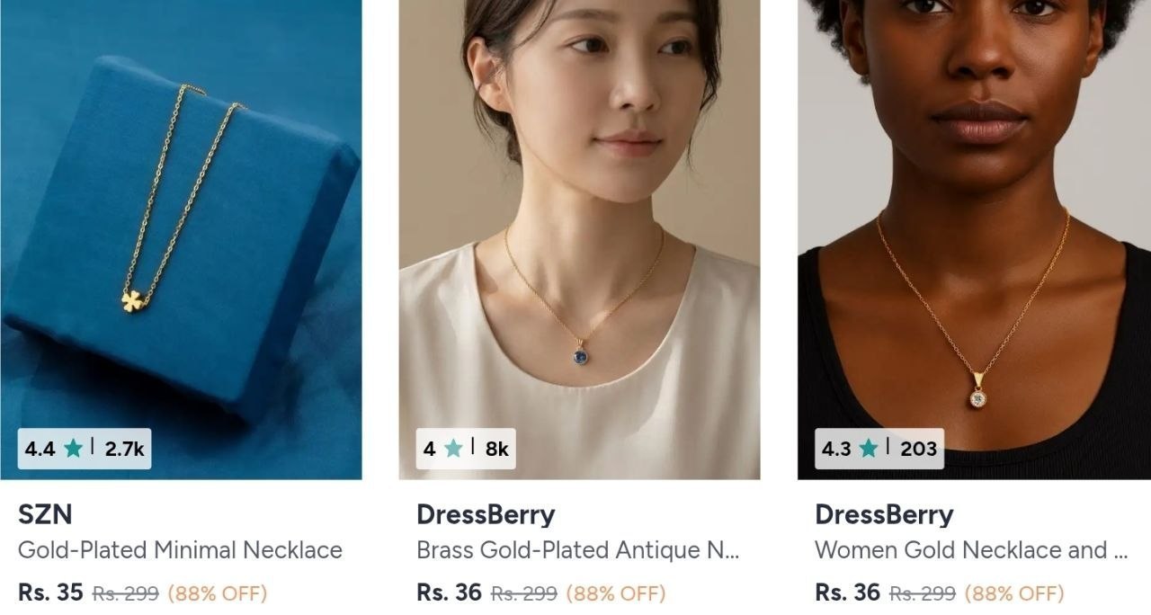 Myntra Women Necklace Starting From 35