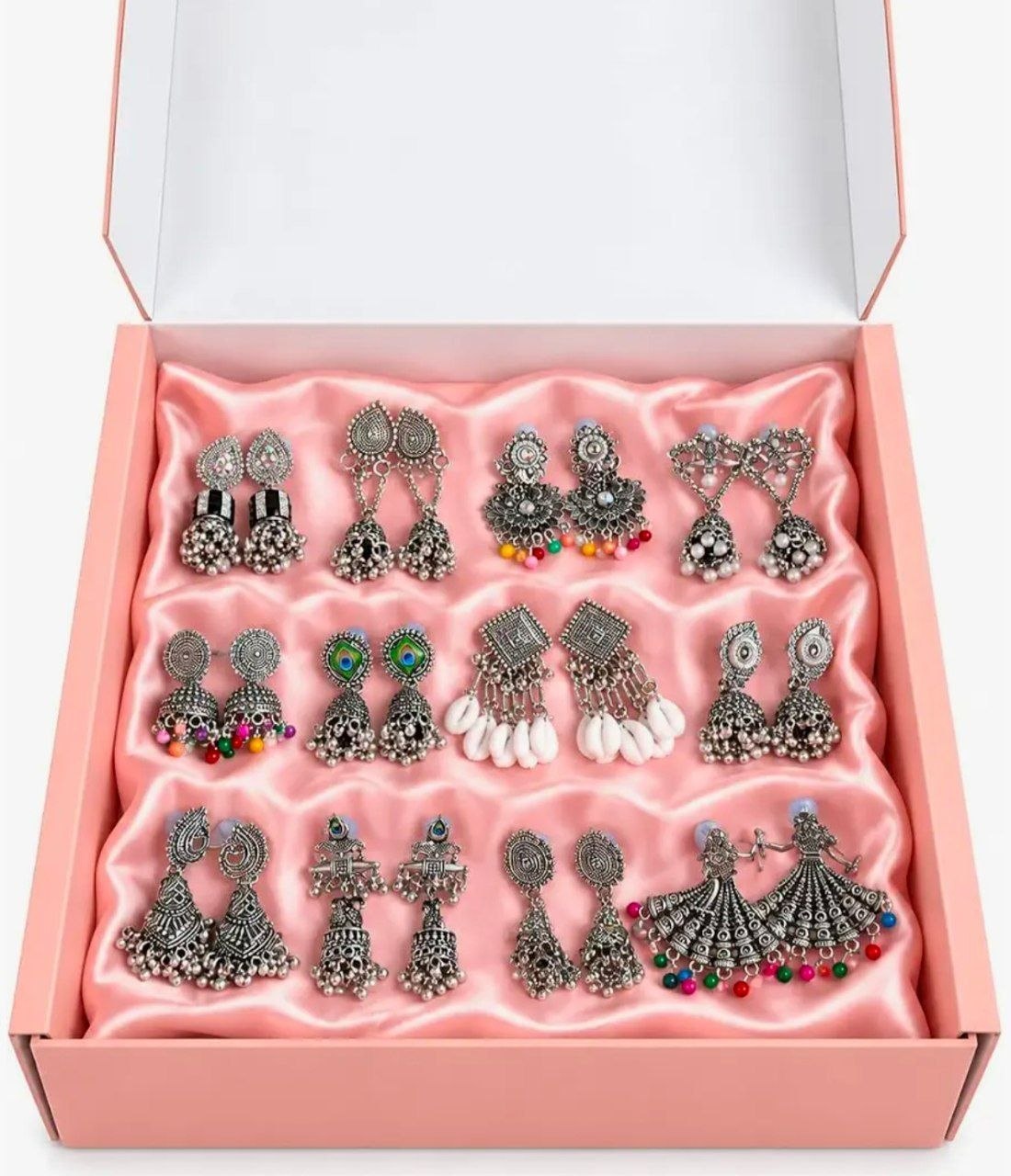 Navratri Collection Womens Jhumka Earrings Co