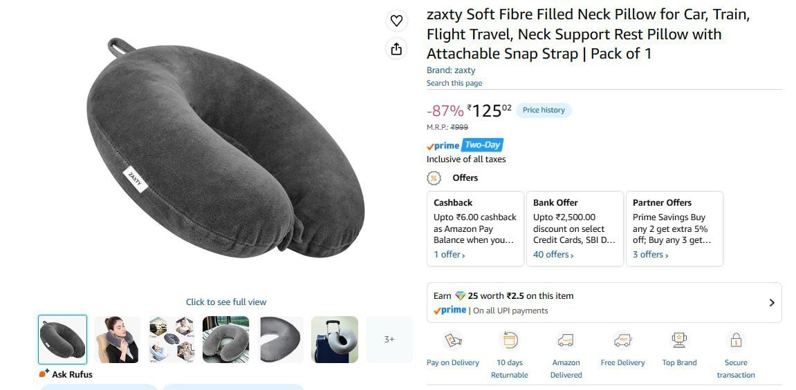 Neck Pillow 125