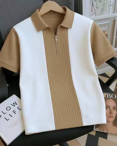 Neonomad Men Colour-block Regular Fit Polo T-
