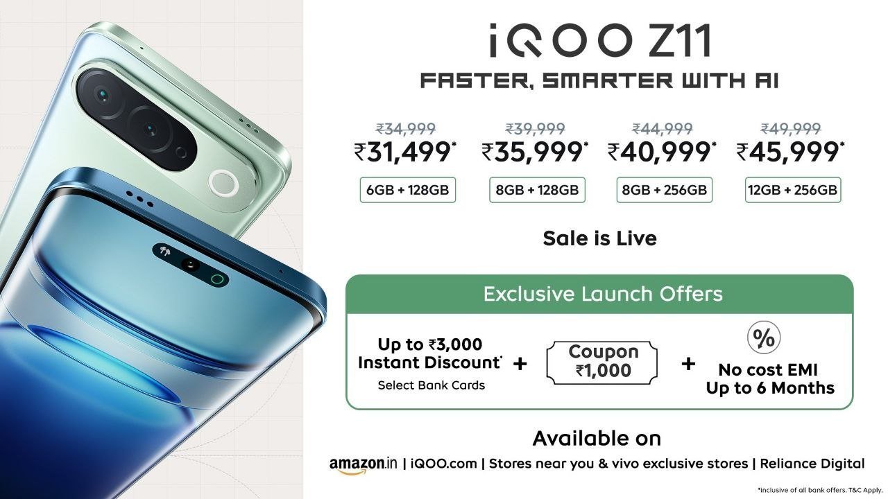 New Launch Sale Is Iqoo Z11 5g Starts From 31