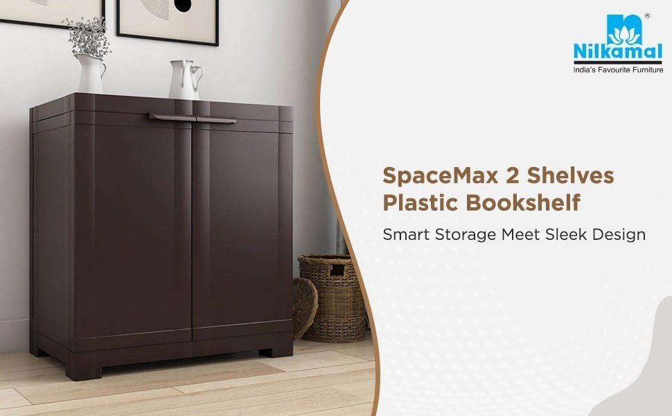 Nilkamal Spacemax 2 Shelves Plastic Bookshelf 800