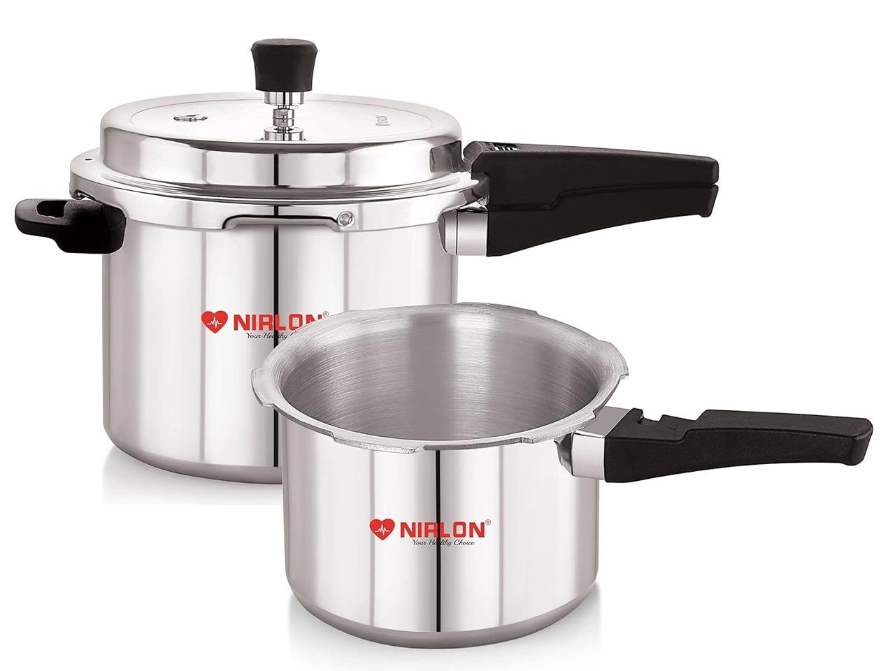 Nirlon Combo Induction Base Outer Lid Alumini