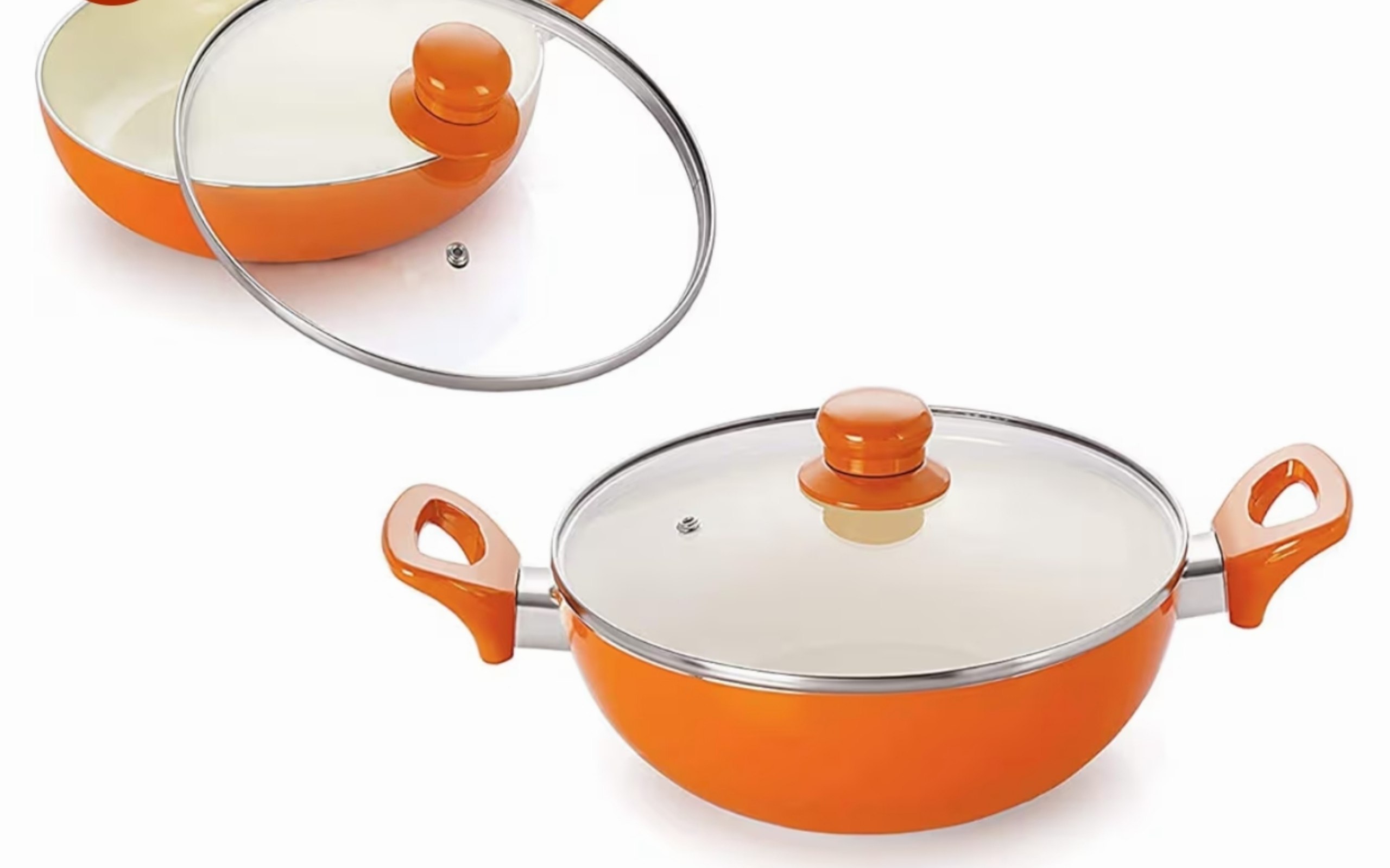 Nirlon Non-stick Aluminium Fry Pan Kadhai 1476