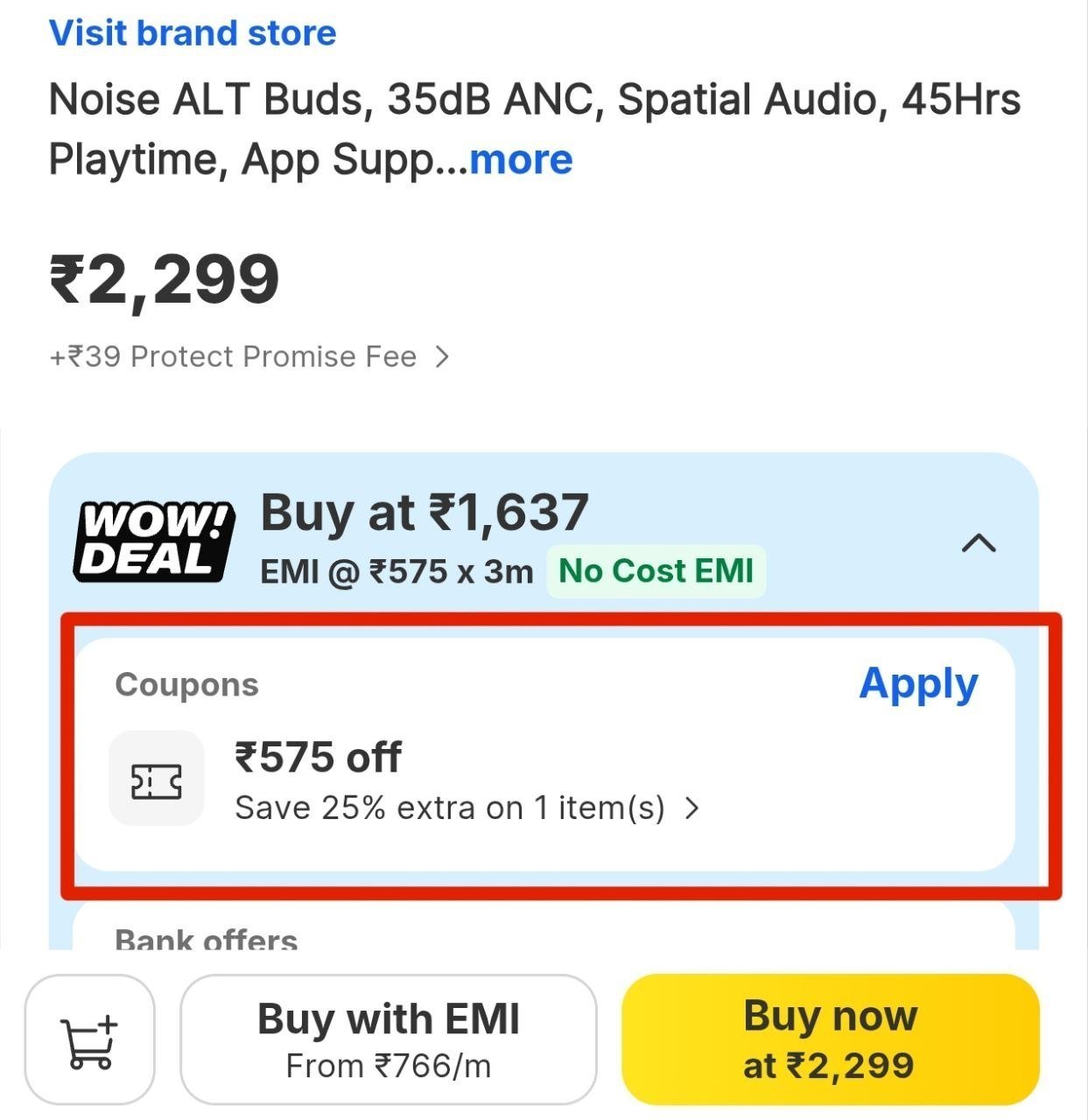 Noise Alt Buds Rs 1 25 At Product Pagelink