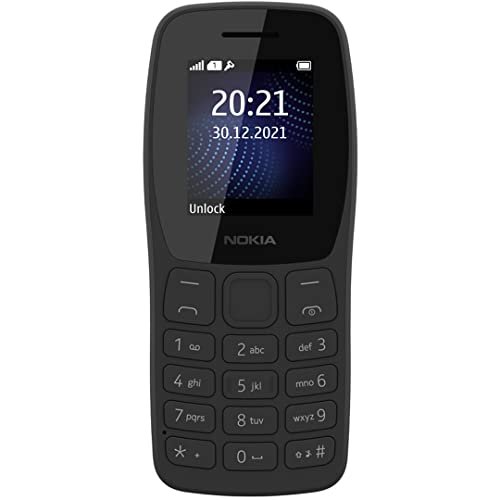 Nokia 105 Classic Single Sim Keypad Phone Wit